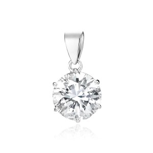 Pandantiv argint cu piatra 8 mm DiAmanti 2CO8CR_W-DIA  (Argint 925‰ 1,1 g.)